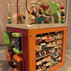 Zany Zoo Wooden Activity Cube 