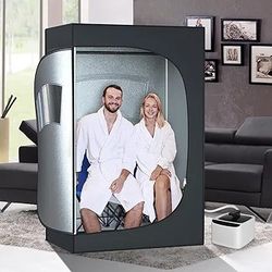 Person Sauna for Home, Extra Large Portable Steam Sauna Box（71" x 47.5" x