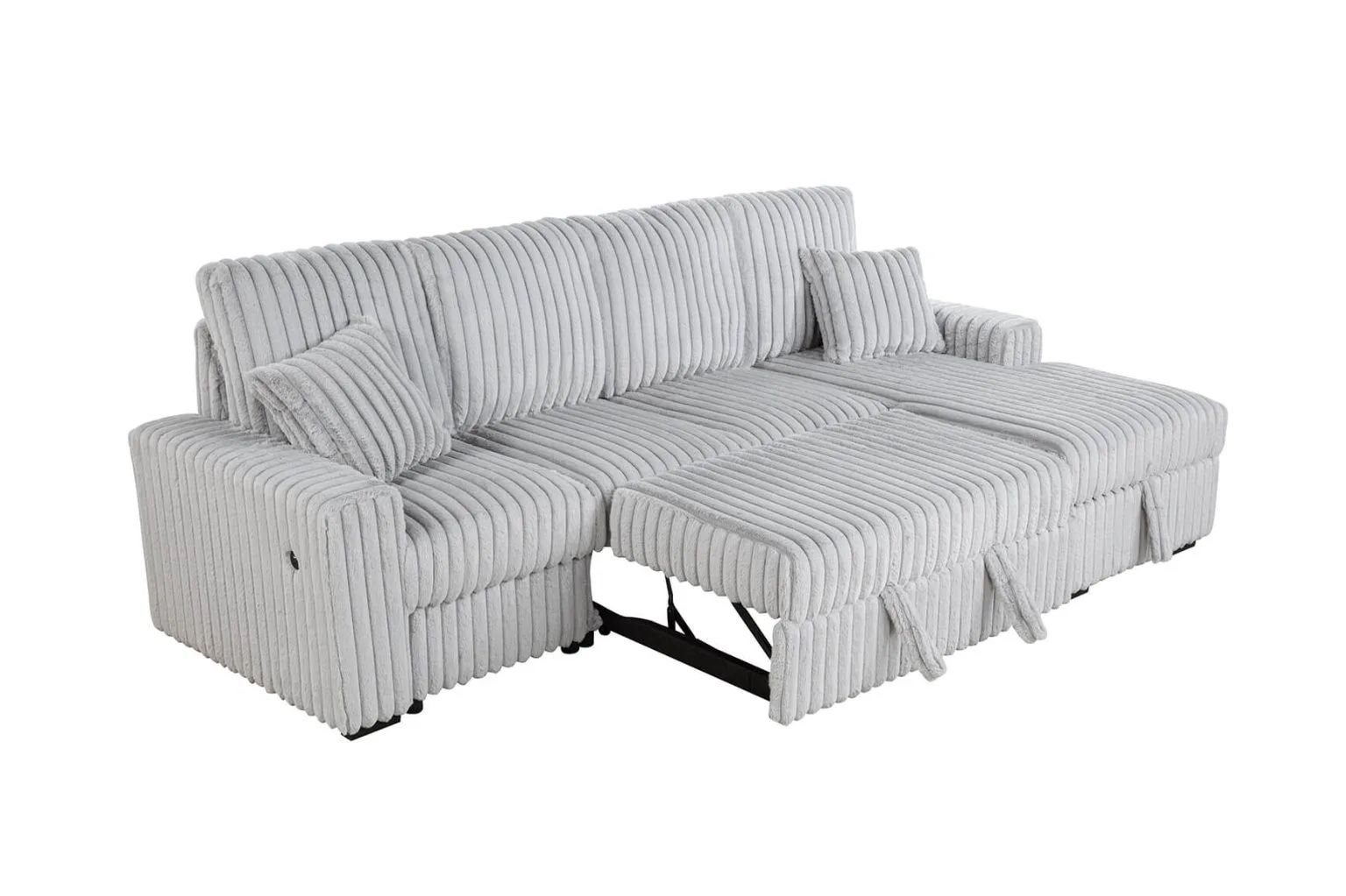 -Sofa Bed Sale- Soft Corduroy Sectional