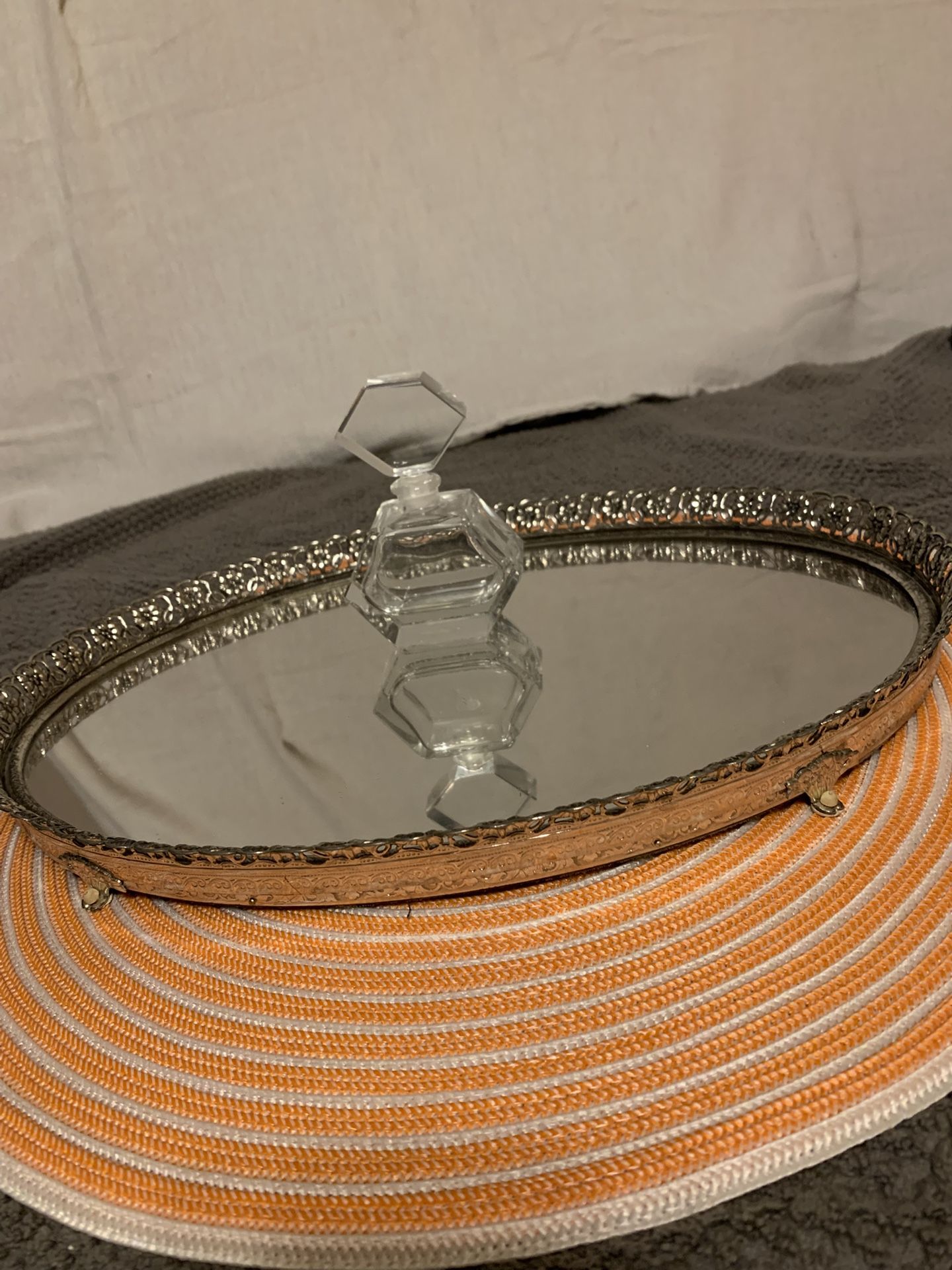 Vanity Mirror, With A Rare Perfume Bottle