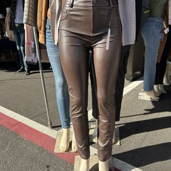 Jeans Polypiel Brown And Black