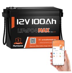 12V 100Ah Max Plus LiFePO4 Deep Cycle Lithium Battery with Bluetooth