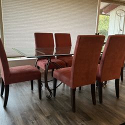 Large Dining Table With 8 Chairs (modern Tuscan)