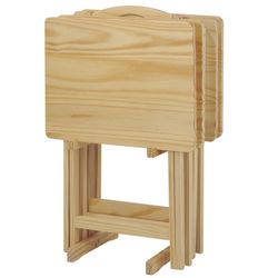 4 tv trays with stand