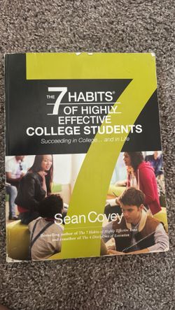 The 7th habits of highly effective college students by Sean Covey