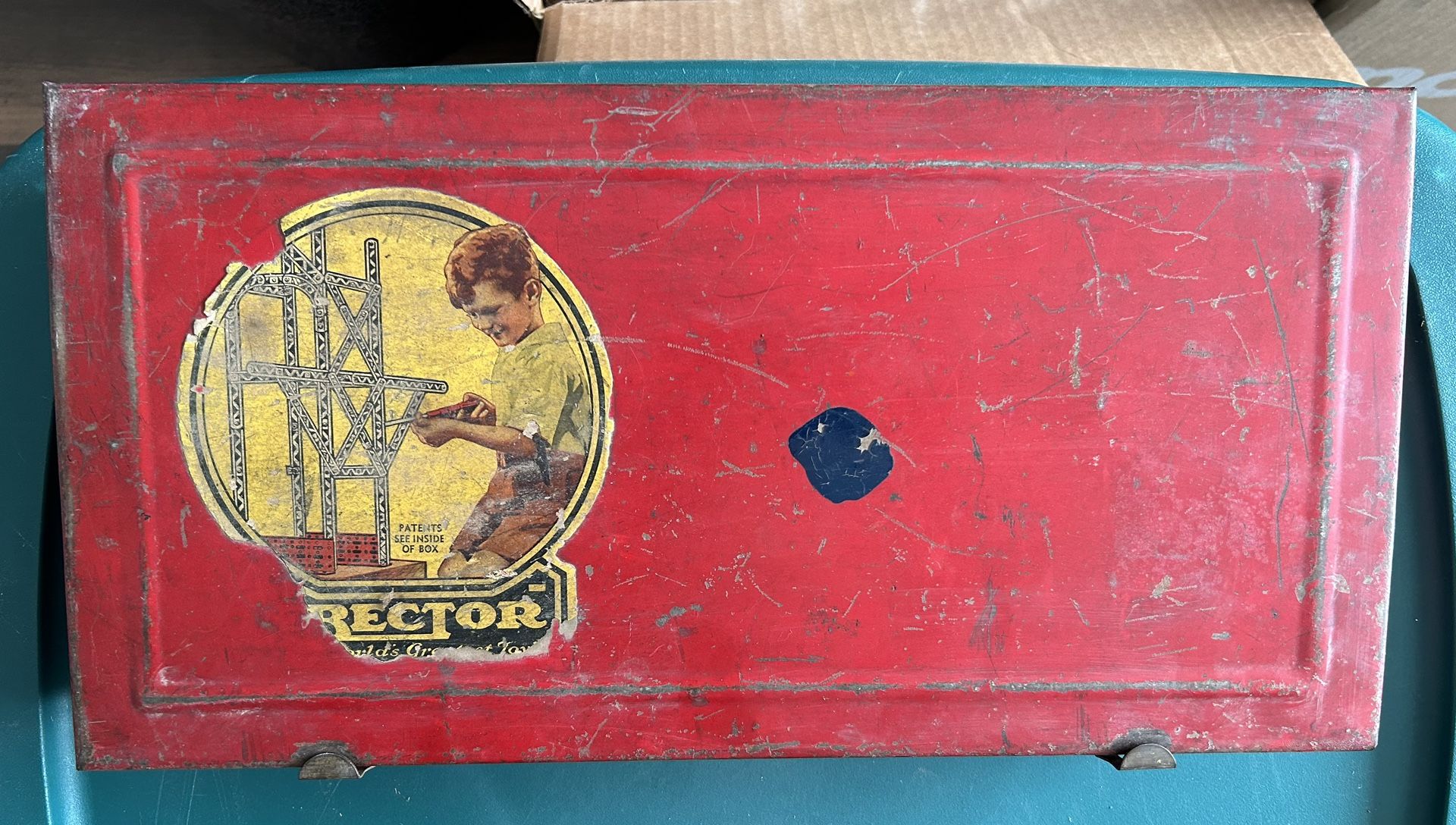 1950s Erector Set Metal Box