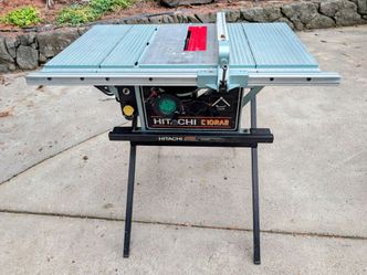 Hitachi C10RA2 10" Table Saw with Stand & Blade