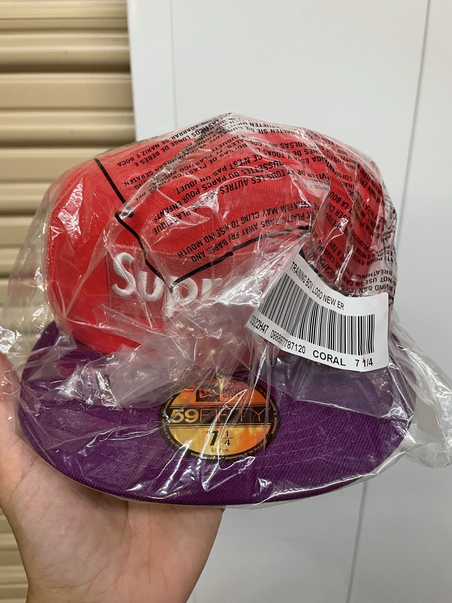 NEW SEALED Supreme x New Era Hat 7 1/4