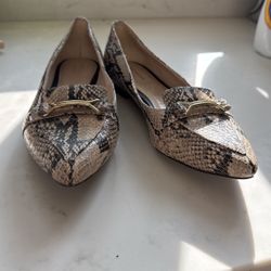 Cole Haan Snakeskin Loafers – Women’s Size 8B