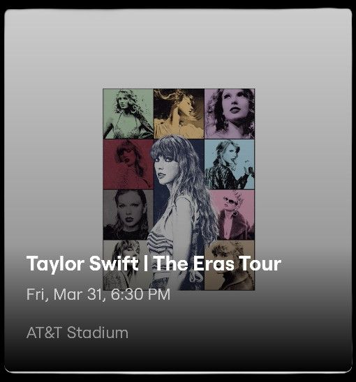2 VIP Taylor Swift The Eras Tour Tickets