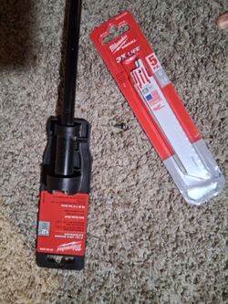 Milwaukee Sawzall Blades and Hex Shank Extension