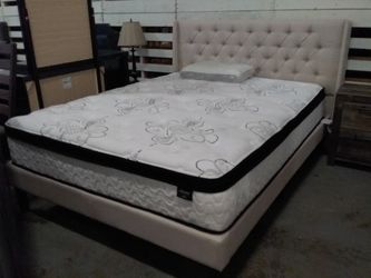 New queen size mattress with bed frame tax included free delivery