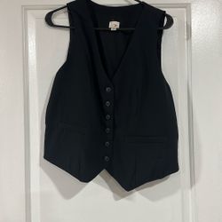 Black Vest Top