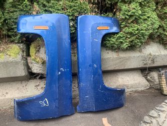 Complete round headlight square body front clip no rust