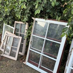 Beautiful wood windows with grids 