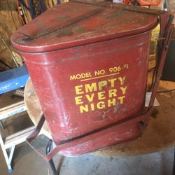 Antique Empty Every Night Dirty Rag Holder