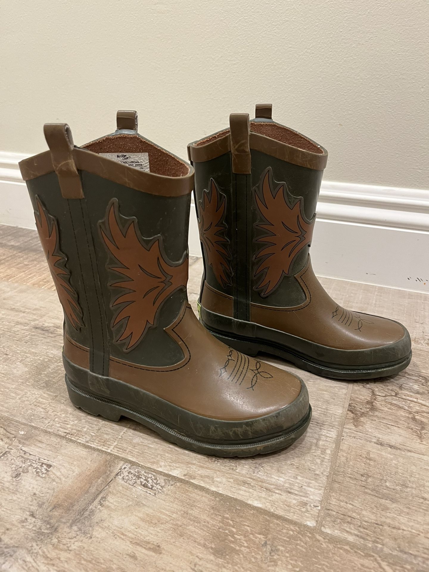 Western Cowboy Boots/ Rain Boots kids size 12