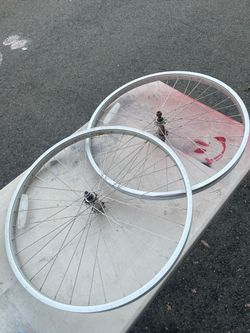 (2) 26” Front Bike Wheels