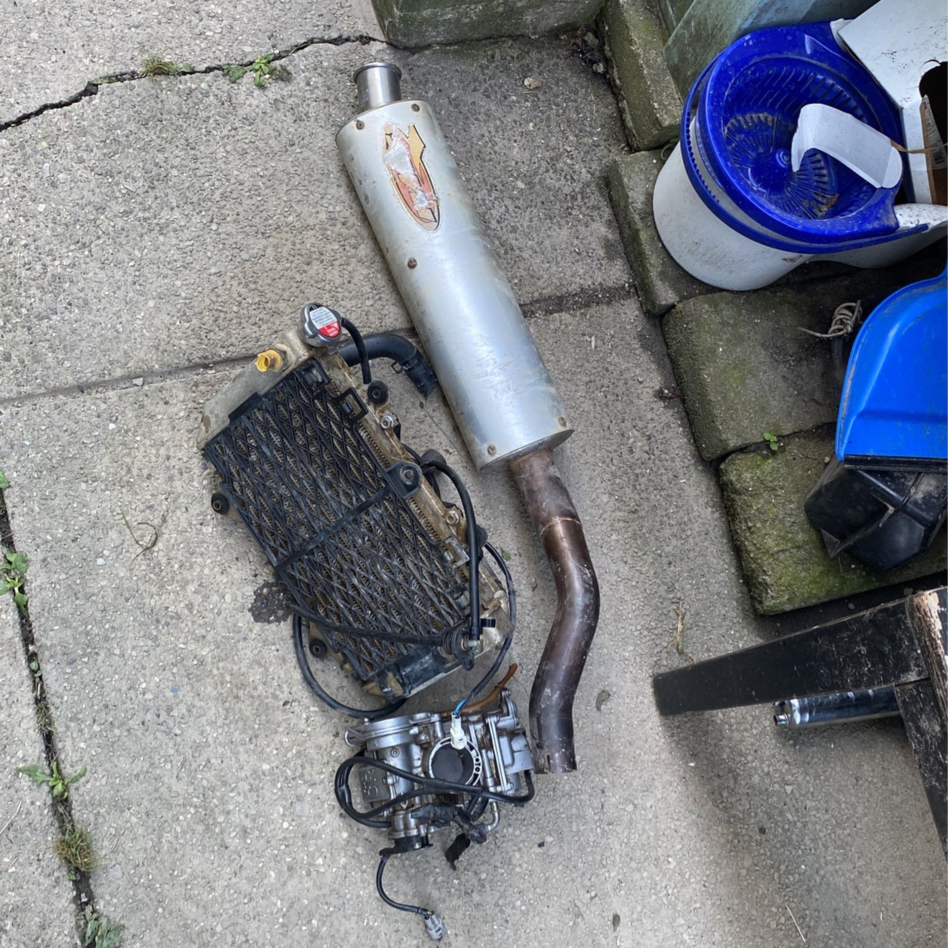 Radiator L, Carb And Muffler/Exaust