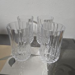 Cristal D’arques Durand lead crystal water glasses.