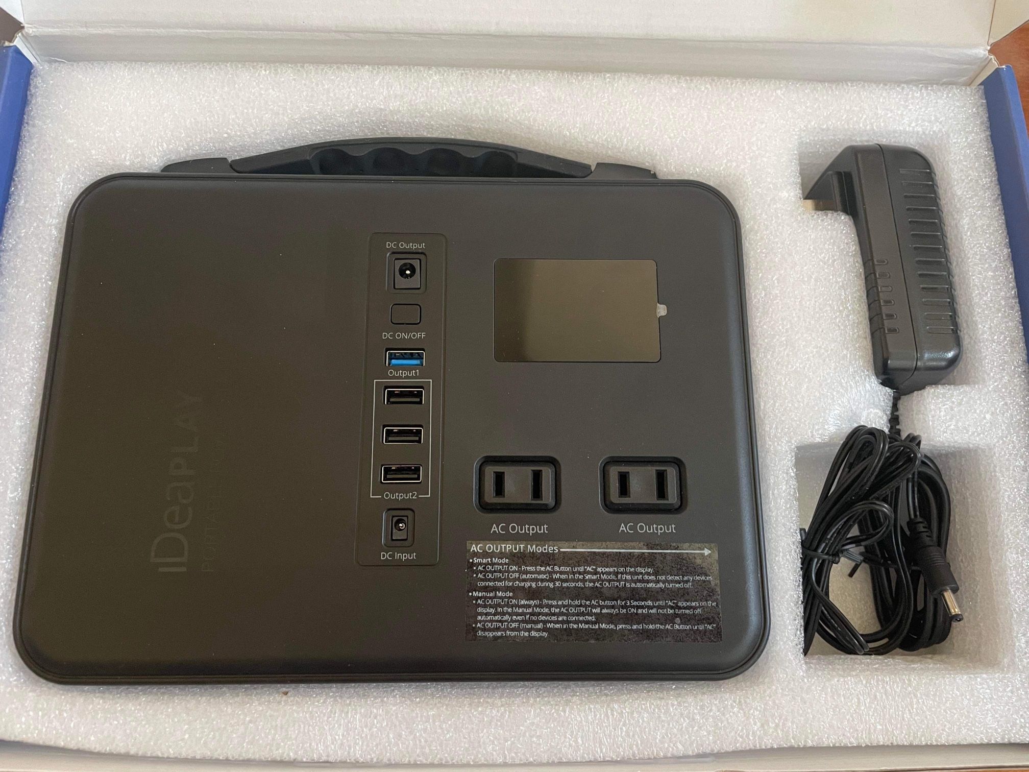 iDeaPlay Portable Power Station Generator BP200 - Black