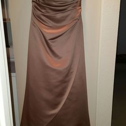 Tan ball gown