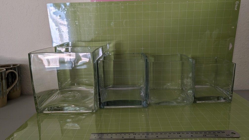 Square Floral Vases
