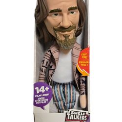 The Big Lebowski 2023 Shelf Talker talking Jeff Lebowski JAKKS Pacific 12"