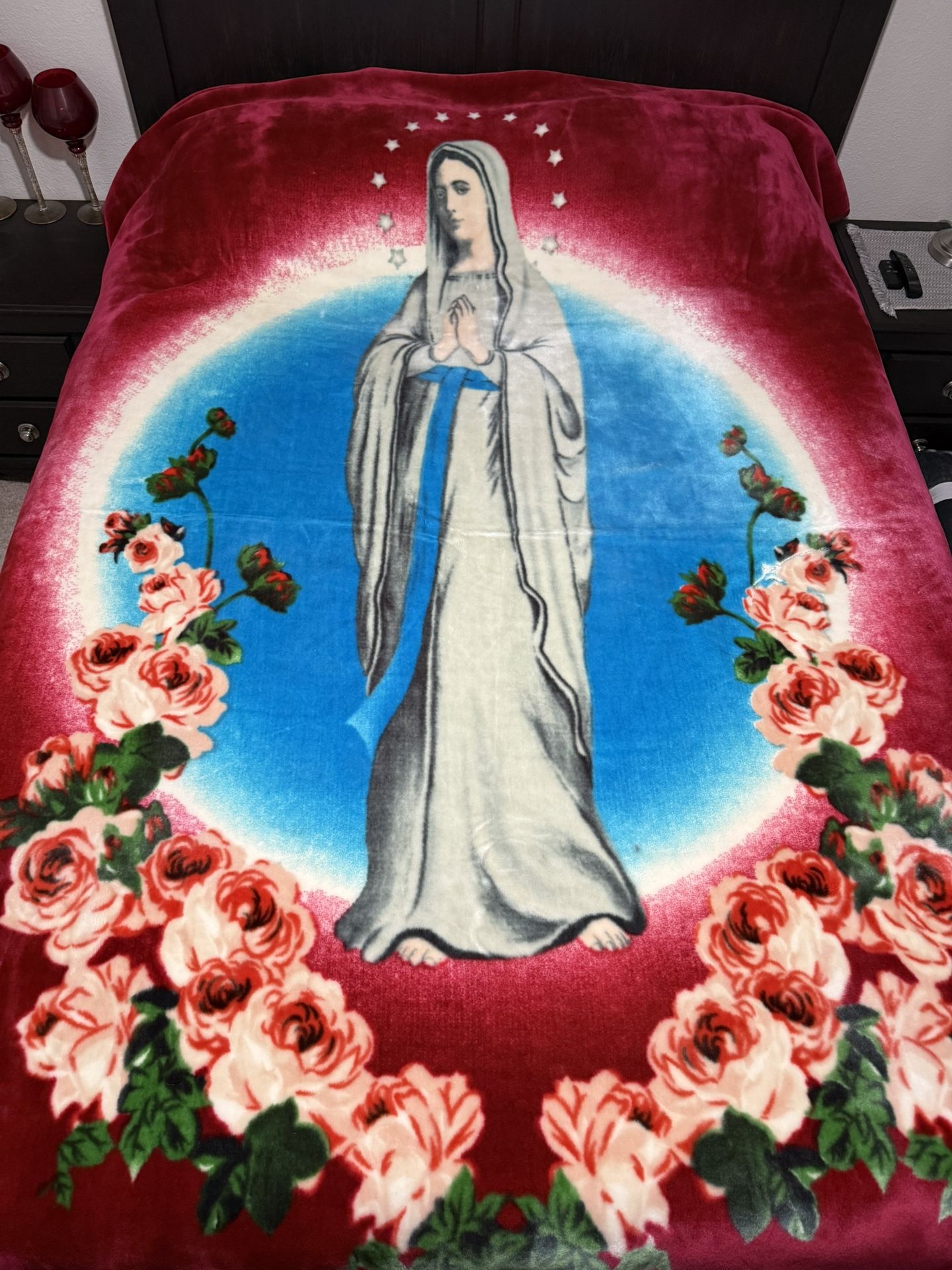 Virgin Mary Mink Blanket