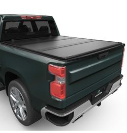 AUTOSAVER88 FRP Truck Bed Tonneau Cover Hard Tri-Fold Fits For Chevy Silverado/GMC Sierra 1500 New Body Style 2007-2026 5.8ft Bed