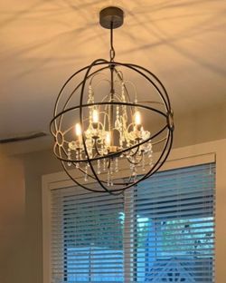 Chandelier Restoration Hardware Inspired sphere