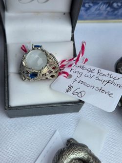 Vintage feather ring