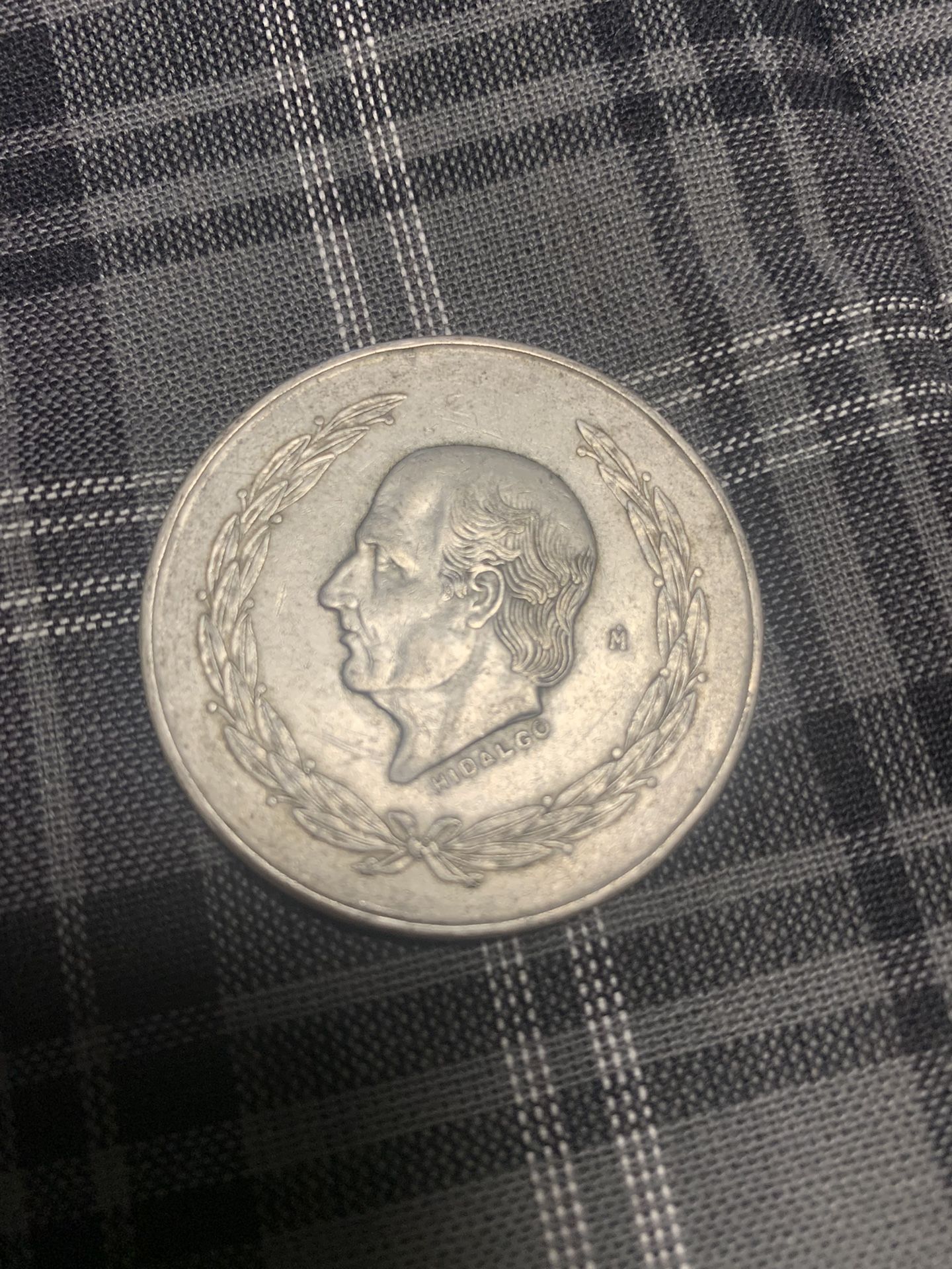 Silver Mexican 5 Pesos 1951