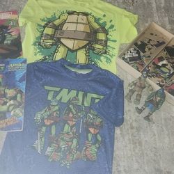 TMNT BUNDLE  Ninja Turtles Toys Shirts Books