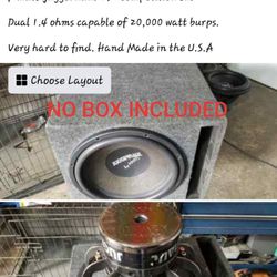 15" Mmats Juggernaut Competition Subwoofer