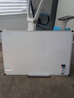 Large Dry Erase Whiteboard with Markers