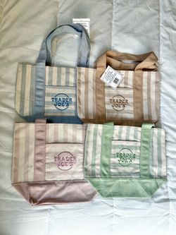 Trader Joe’s striped mini tote bags (bid for all 4)