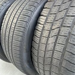 285-45-22=Used(singles) top condition Balance inflation included $360 #4tires