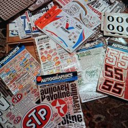 Vtg Water Slide Decals 28 Pcs