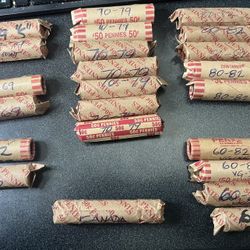 22 Rolls Assorted Copper Pennie’s 