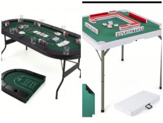 Poker table and domino (both foldable and new )