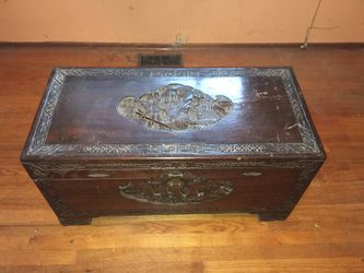 Antique Asian Carved Chest