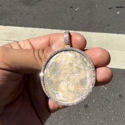 14k 3ct Vs Diamond Picture Pendant 