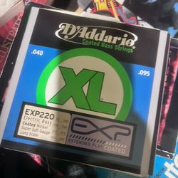 D Addario EXP220 Bass String Set New