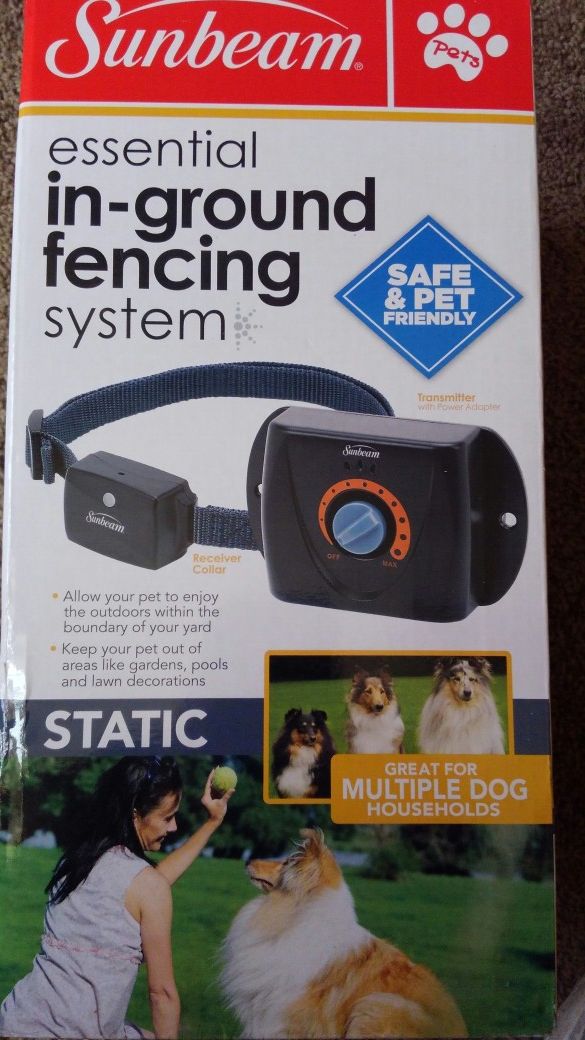 Sunbeam essential in-ground fencing system static $50.00 firm