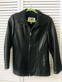 Black Leather Jacket (Real Genuine Leather)—Brand NEW