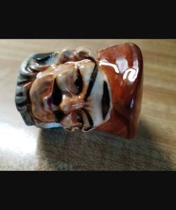 Vintage 1950'S Ceramic Colonial Toby Man Head Shaker