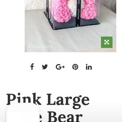 14-in Tiffany Luxury Rose Bear