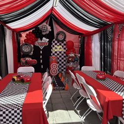Cars 🚗 Theme party  decorations - birthday wedding  - tent Drapping