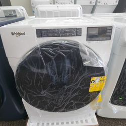 4.5 cu.ft.Front Load Washer with Steam, Quick Wash Cycle and Vibration Control Technology in White, ADA Compliant